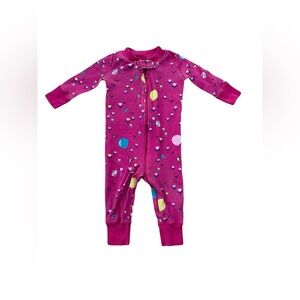 Hanna Andersson Size 60, 3-6 Months, Pink Balloon Ride Sleeper Pajamas